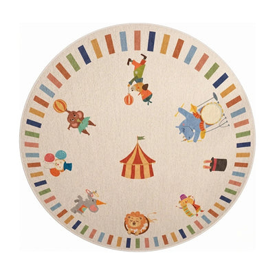 Tapis rond enfant cirque animaux