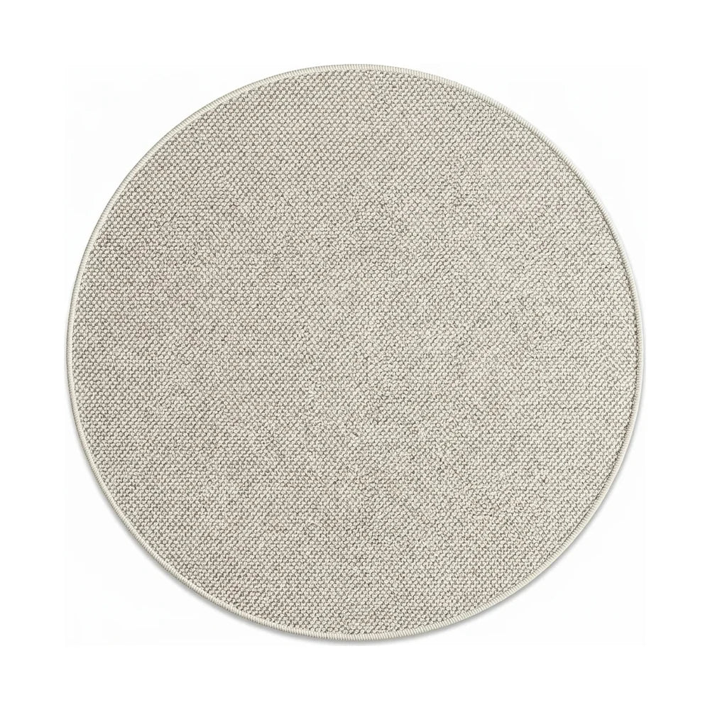 Tapis rond Wilton tissage plat écru | Rondea