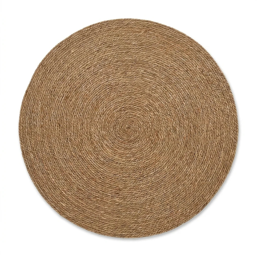 Tapis rond rotin spirale tressée | Rondea