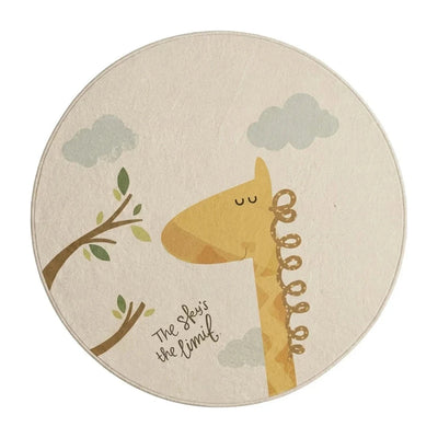 Tapis rond enfant girafe
