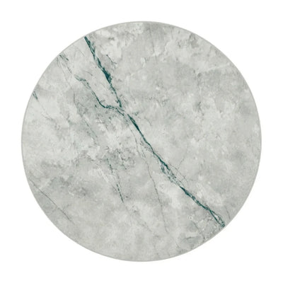 Tapis Rond Imitation Cachemire Marbre Gris