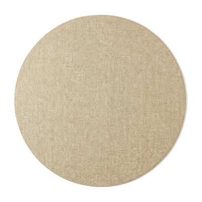 Tapis rond Wilton effet sisal beige clair