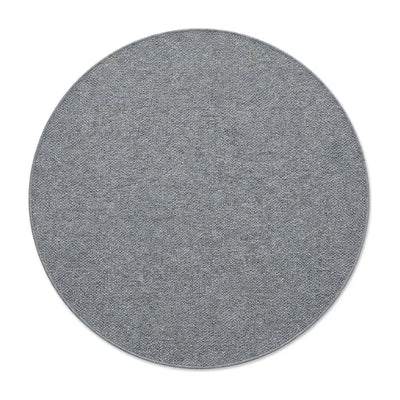 Tapis rond Wilton tissage plat gris