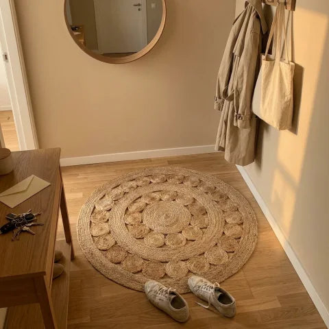 Tapis rond entrée