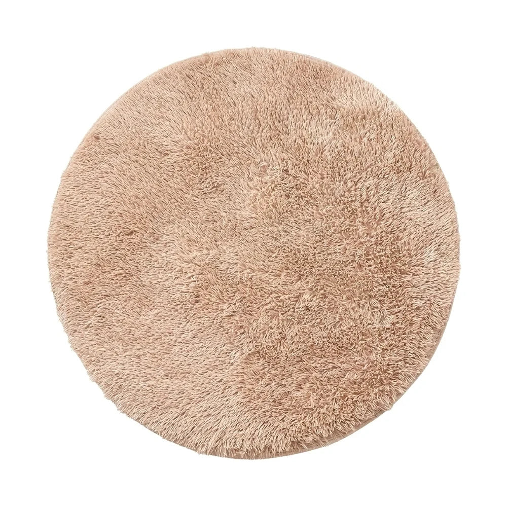 Tapis rond salle de bain camel | Rondea